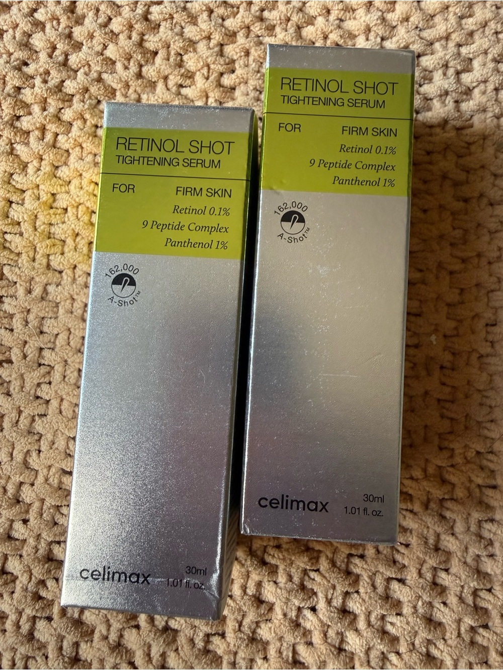Celimax Retinol Shot Tightening Serum - Green & Silver